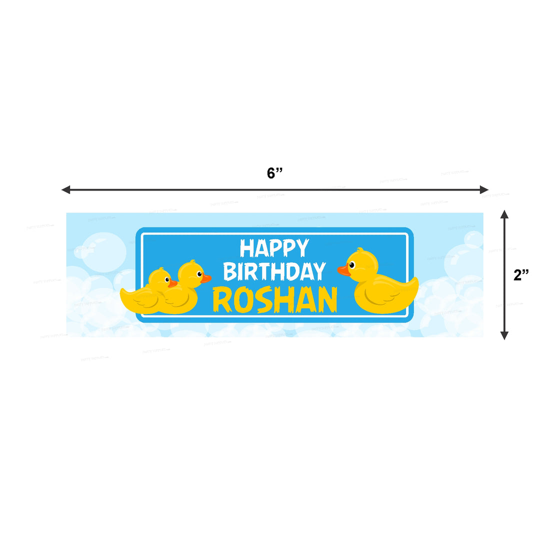 Duck Boy Theme Water Bottle Sticker