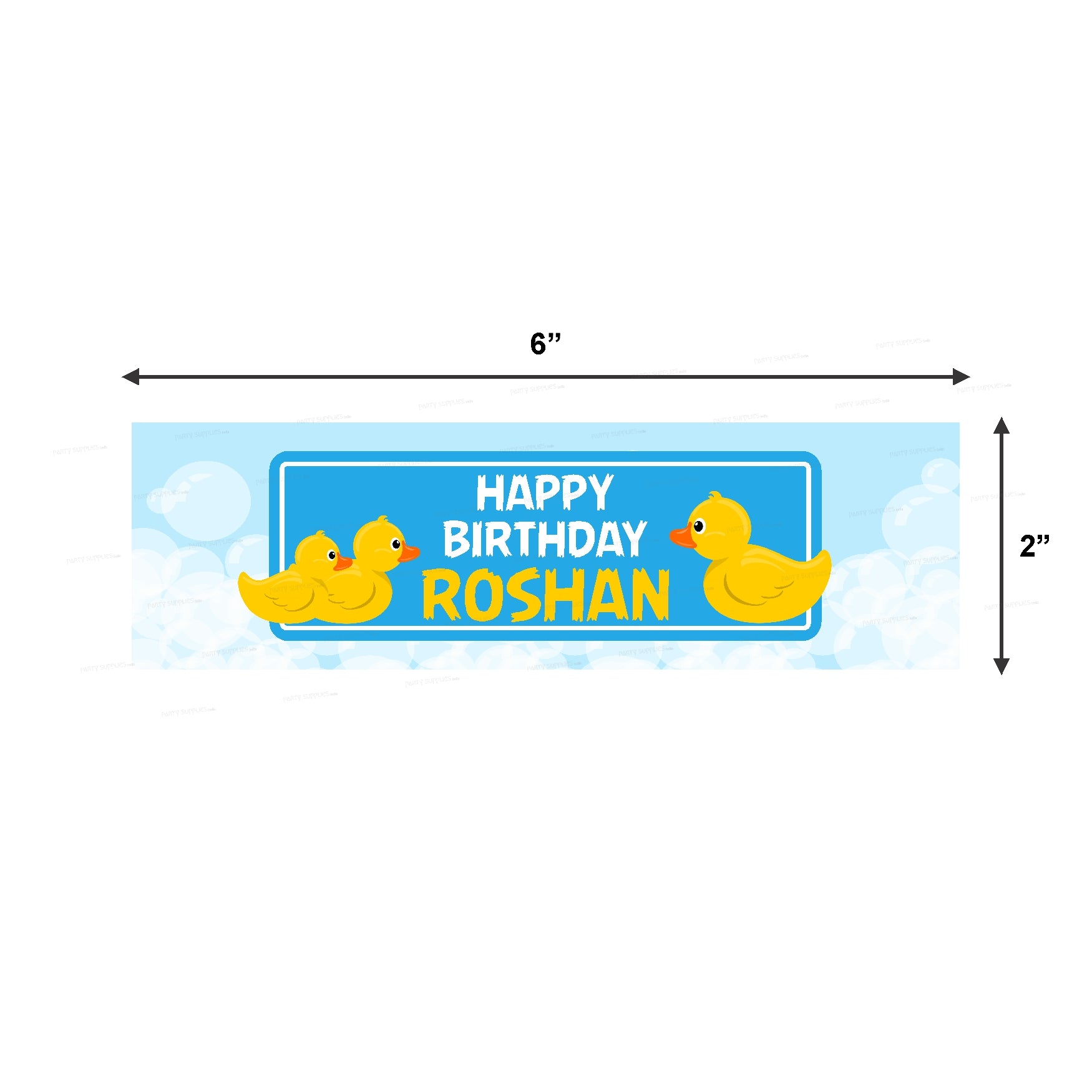 Duck Boy Theme Water Bottle Sticker