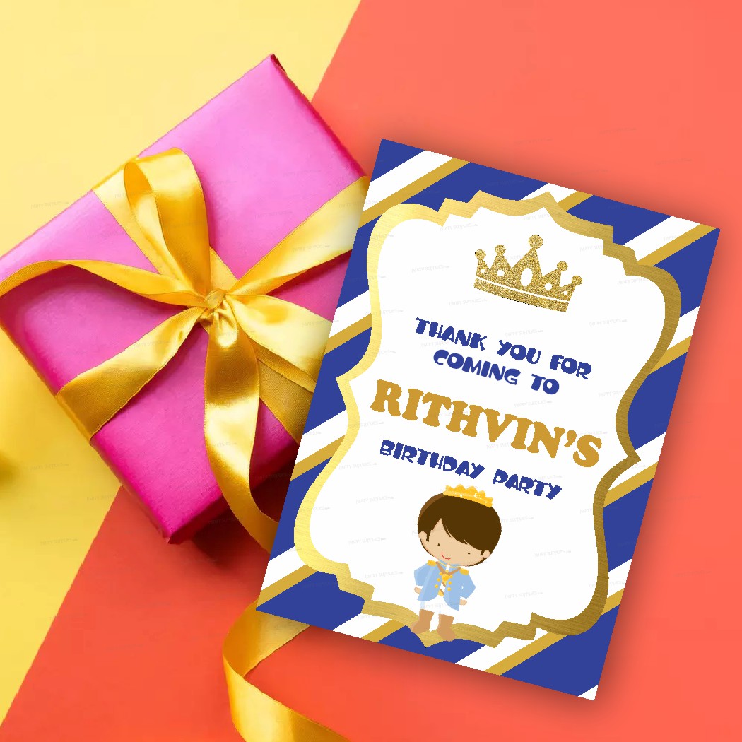 Prince Theme Thank You Card