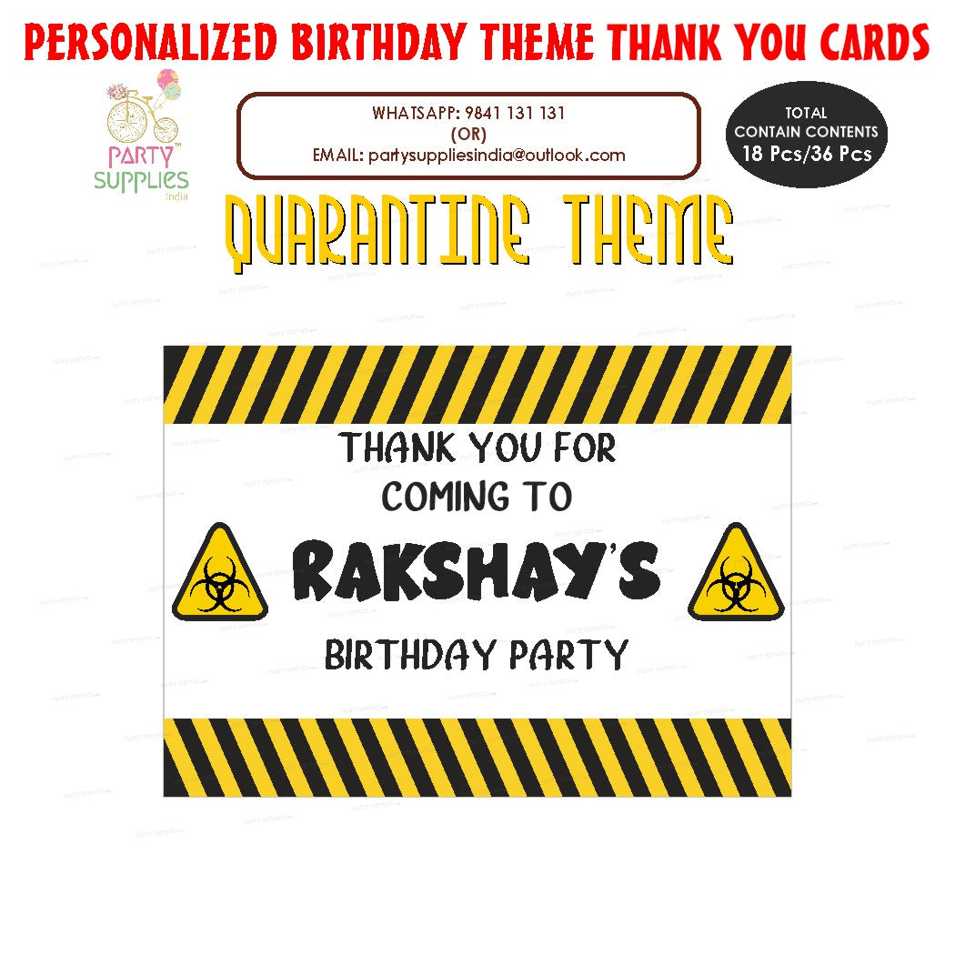 Quarantine Theme Thank You Card