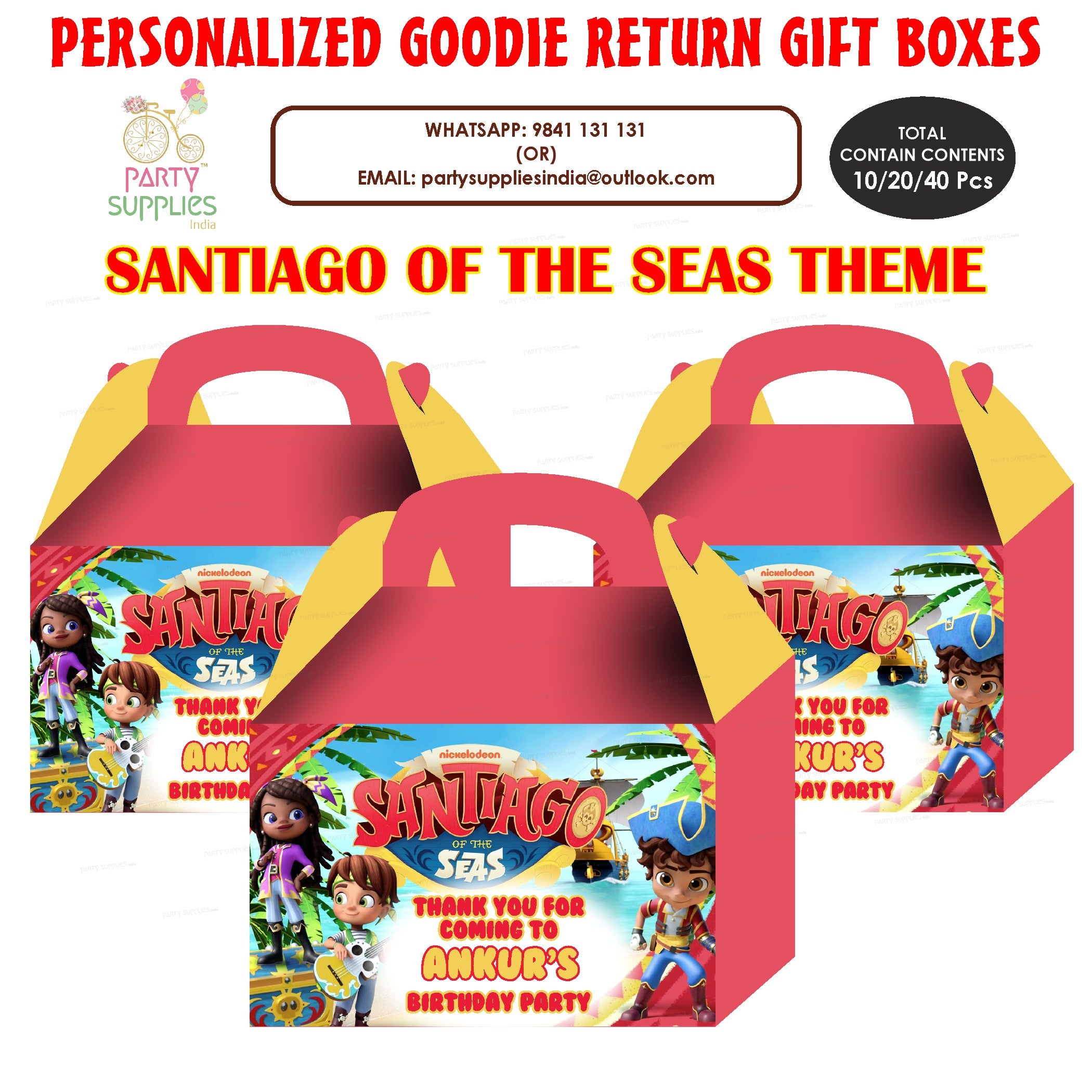 Santiago Theme Goodie Return Gift Boxes