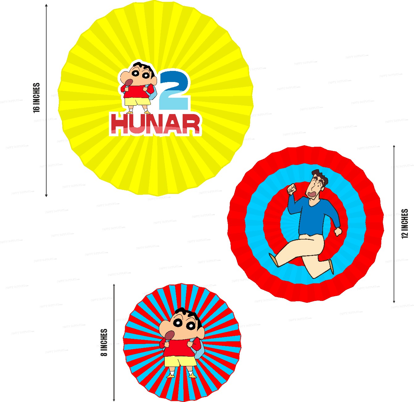 Shinchan Theme Paper Fan