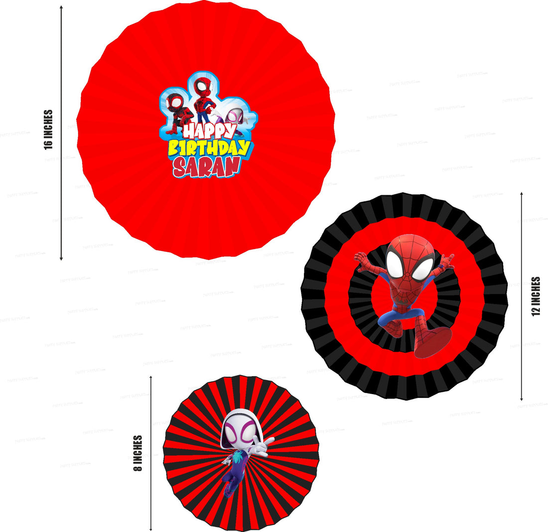 Spidey and his Amazing Friends Theme Paper Fan