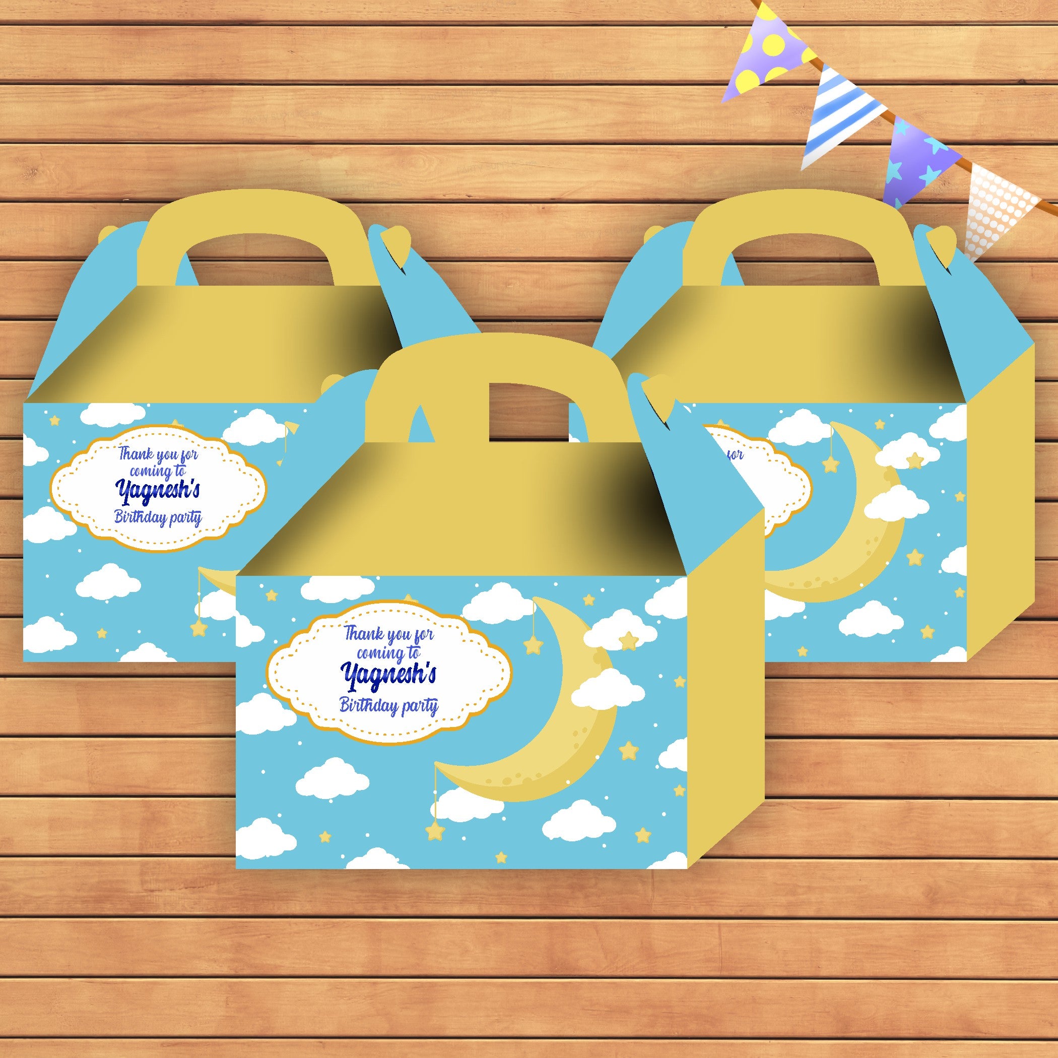 Twinkle Twinkle Little Star Boy Theme Goodie Return Gift Boxes