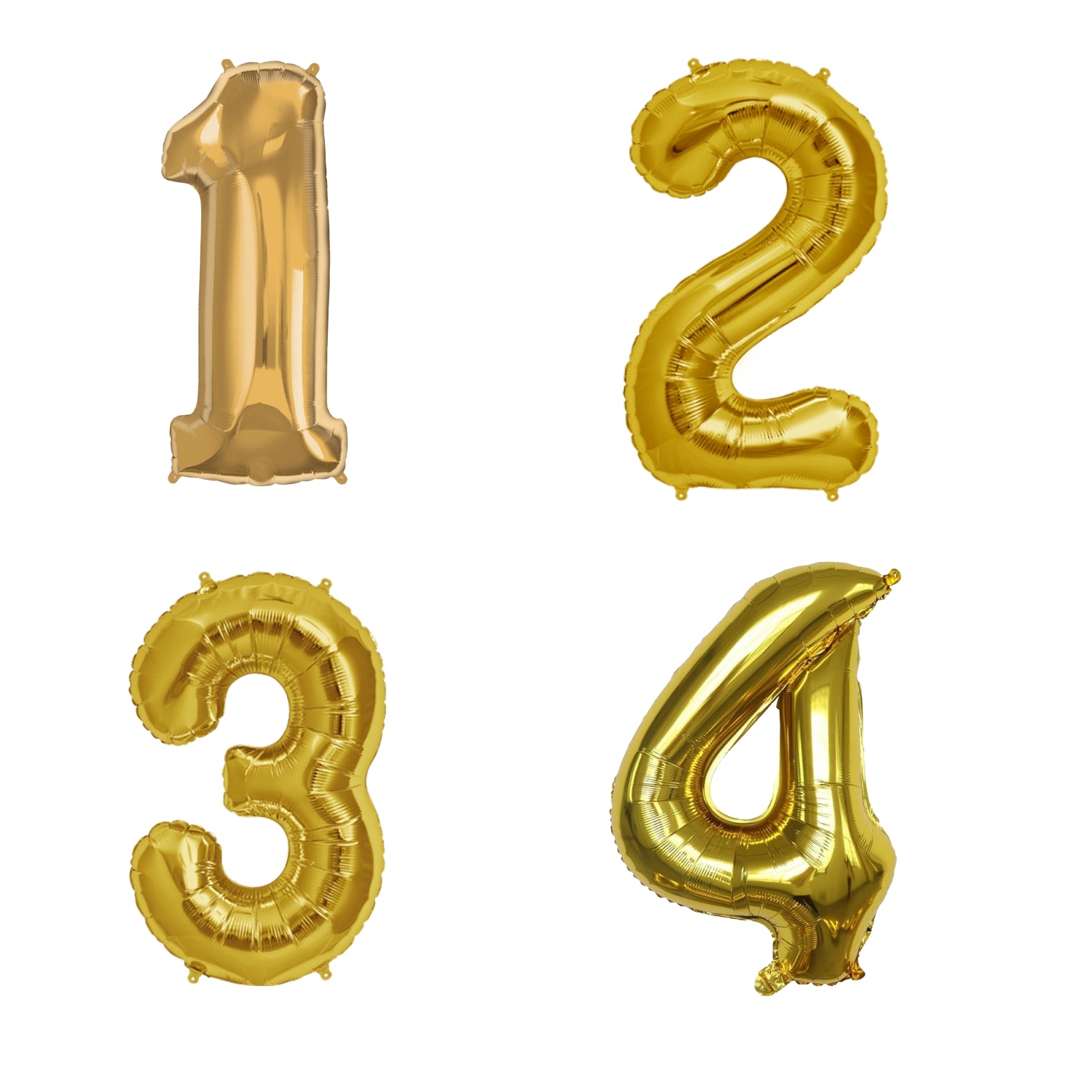 Number Gold Foil Balloons