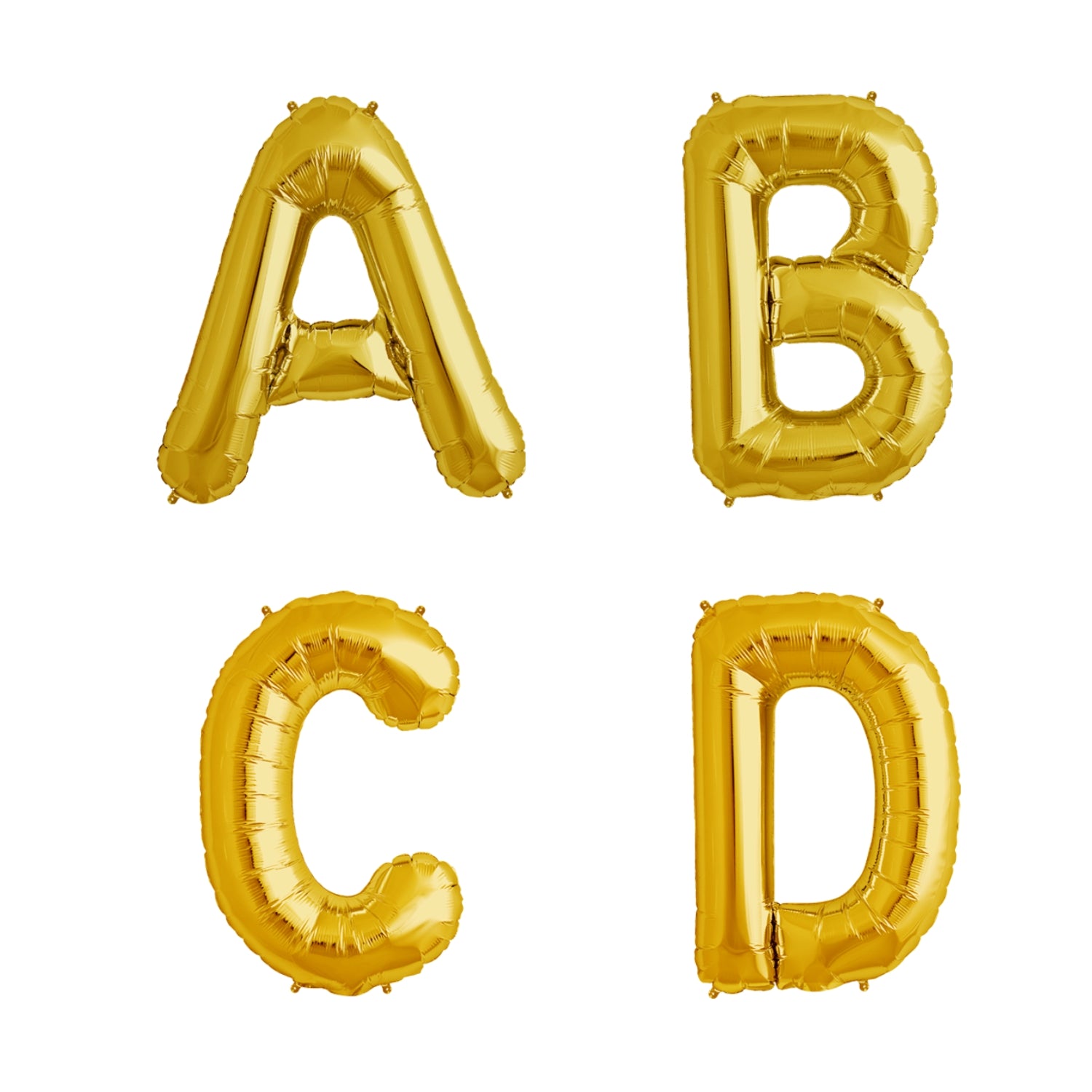 Alphabets Gold Foil Balloons