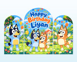 Bluey Theme Arch Backdrop - showcase