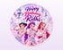 K-Pop Demon Hunters Theme Personalized Round Backdrop - Stage Design - showcase