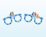 Bluey Theme Birthday Party Glasses - showcase