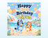 Bluey Theme Personalized Square Backdrop - showcase