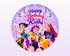 K-Pop Demon Hunters Theme Personalized Round Backdrop - showcase