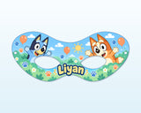 Bluey Theme Personalized Eye Mask - showcase