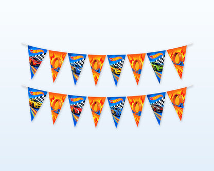 Hot Wheels Theme Flag Hanging - showcase