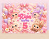 Labubu Theme Personalized Backdrop - showcase