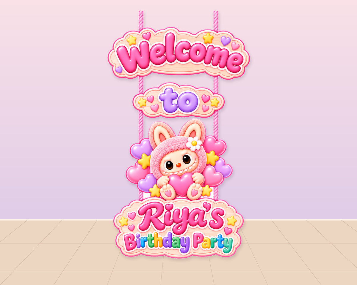 Labubu Theme Door Poster - showcase