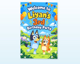 Bluey Theme Personalized Welcome Board - showcase