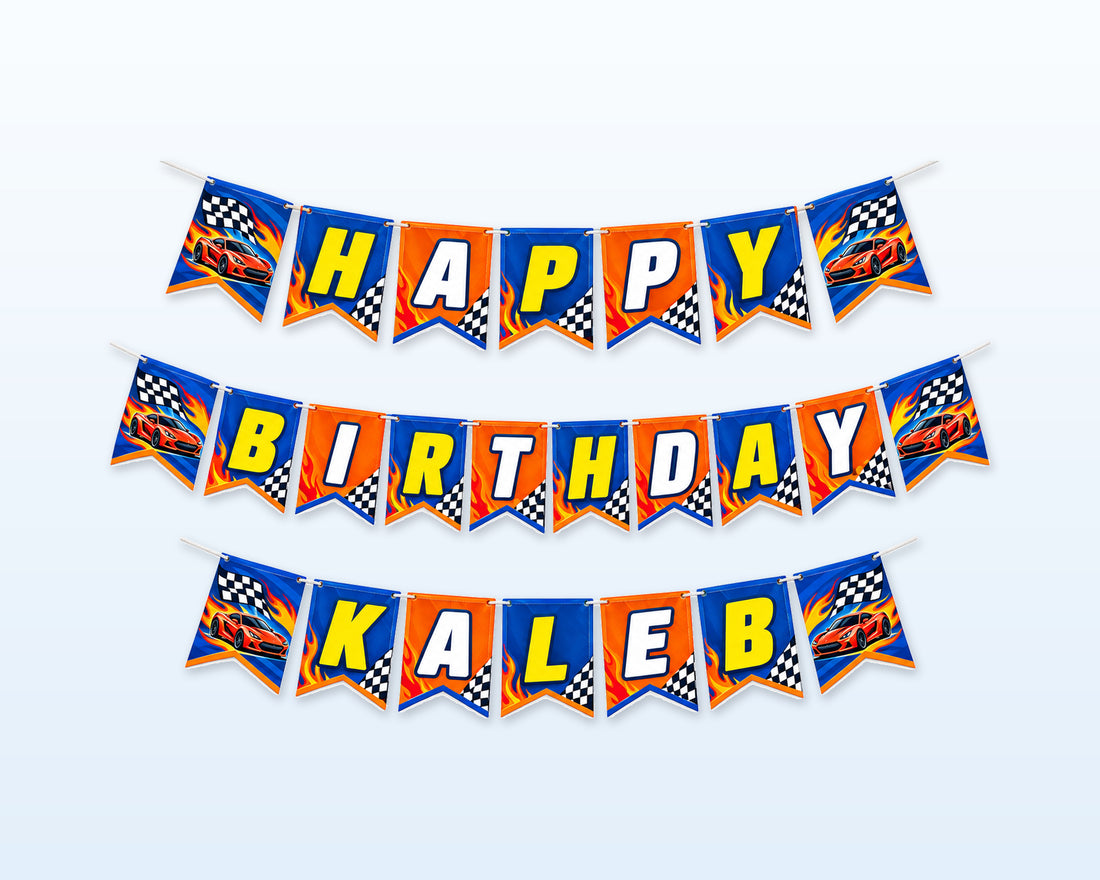 Hot Wheels Theme Personalized Hanging - showcase
