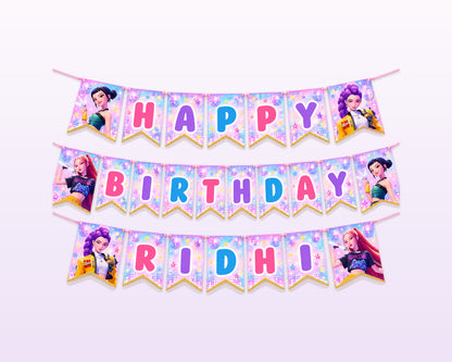K-Pop Demon Hunters Theme Personalized Hanging - showcase