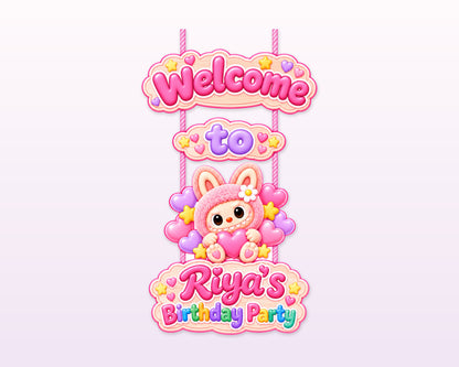 Labubu Theme Door Poster - showcase