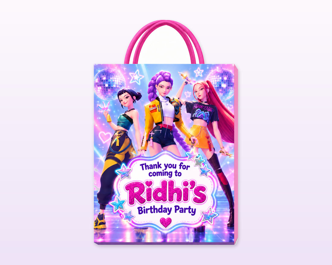K-Pop Demon Hunters Theme Return Gift Bag - showcase