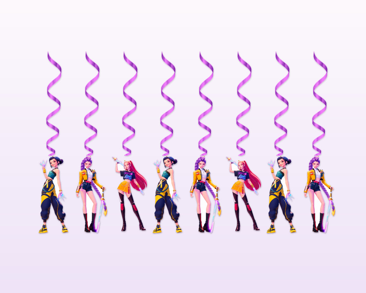 K-Pop Demon Hunters Theme Swirls - showcase