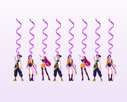 K-Pop Demon Hunters Theme Swirls - showcase