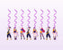 K-Pop Demon Hunters Theme Swirls - showcase