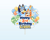 Bluey Theme Customized Cake Topper - showcase