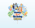 Bluey Theme Customized Cake Topper - showcase