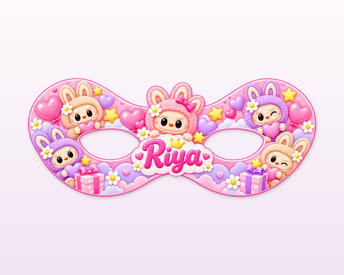 Labubu Theme Personalized Eye Mask - showcase