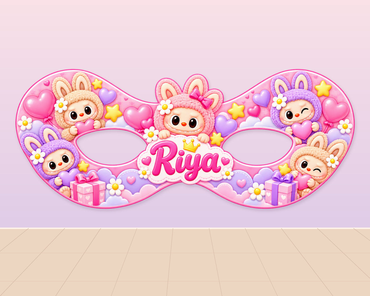 Labubu Theme Personalized Eye Mask - showcase