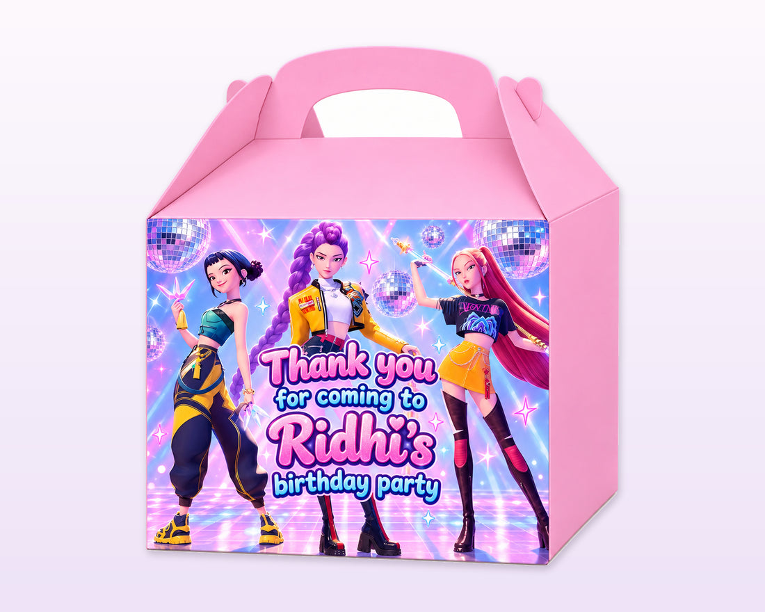 K-Pop Demon Hunters Theme Goodie Return Gift Boxes - showcase