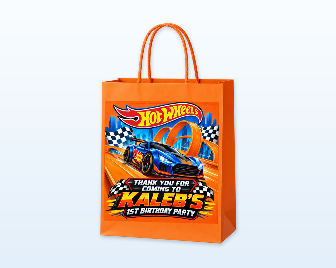 Hot Wheels Theme Return Gift Bag - showcase