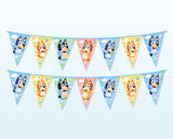 Bluey Theme Flag Hanging - showcase