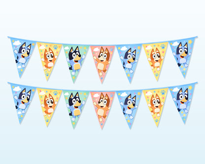 Bluey Theme Flag Hanging - showcase