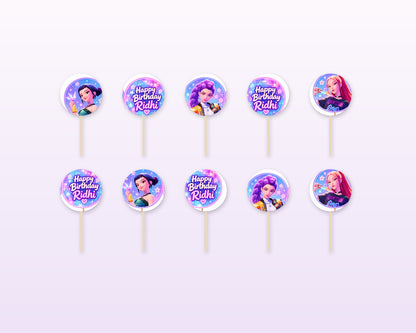 K-Pop Demon Hunters Theme Cup Cake Topper - showcase