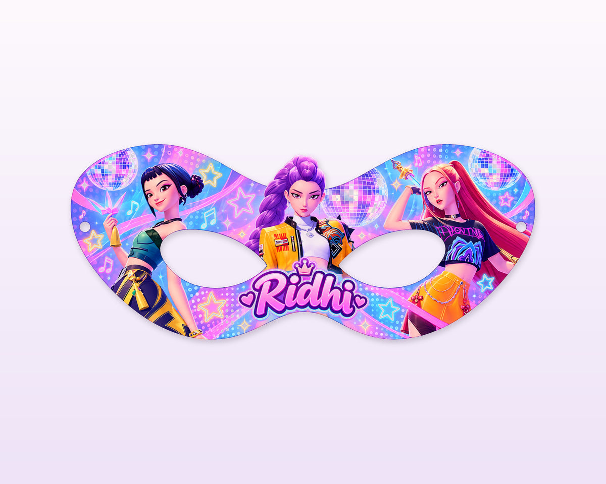 K-Pop Demon Hunters Theme Personalized Eye Mask - showcase