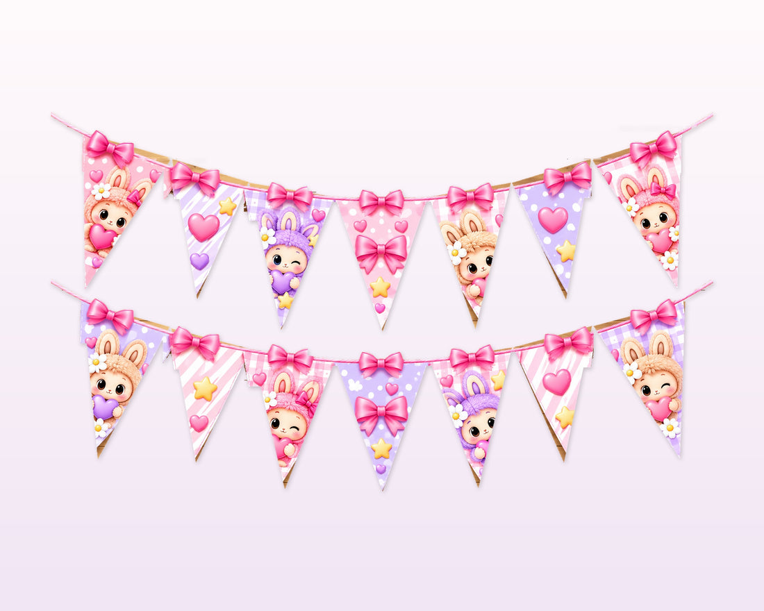Labubu Theme Flag Hanging - showcase