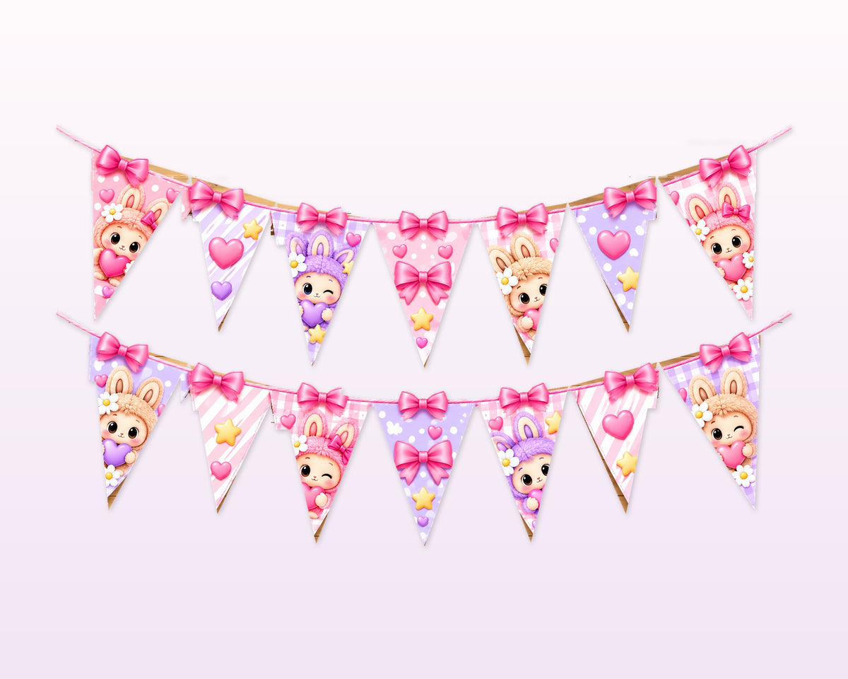 Labubu Theme Flag Hanging - showcase