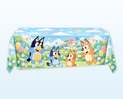 Bluey Theme Cake Table Cover - showcase