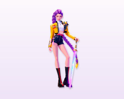 K-Pop Demon Hunters Theme Cutout KPD-03 - showcase