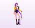 K-Pop Demon Hunters Theme Cutout KPD-03 - showcase