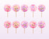 Labubu Theme Cup Cake Topper - showcase
