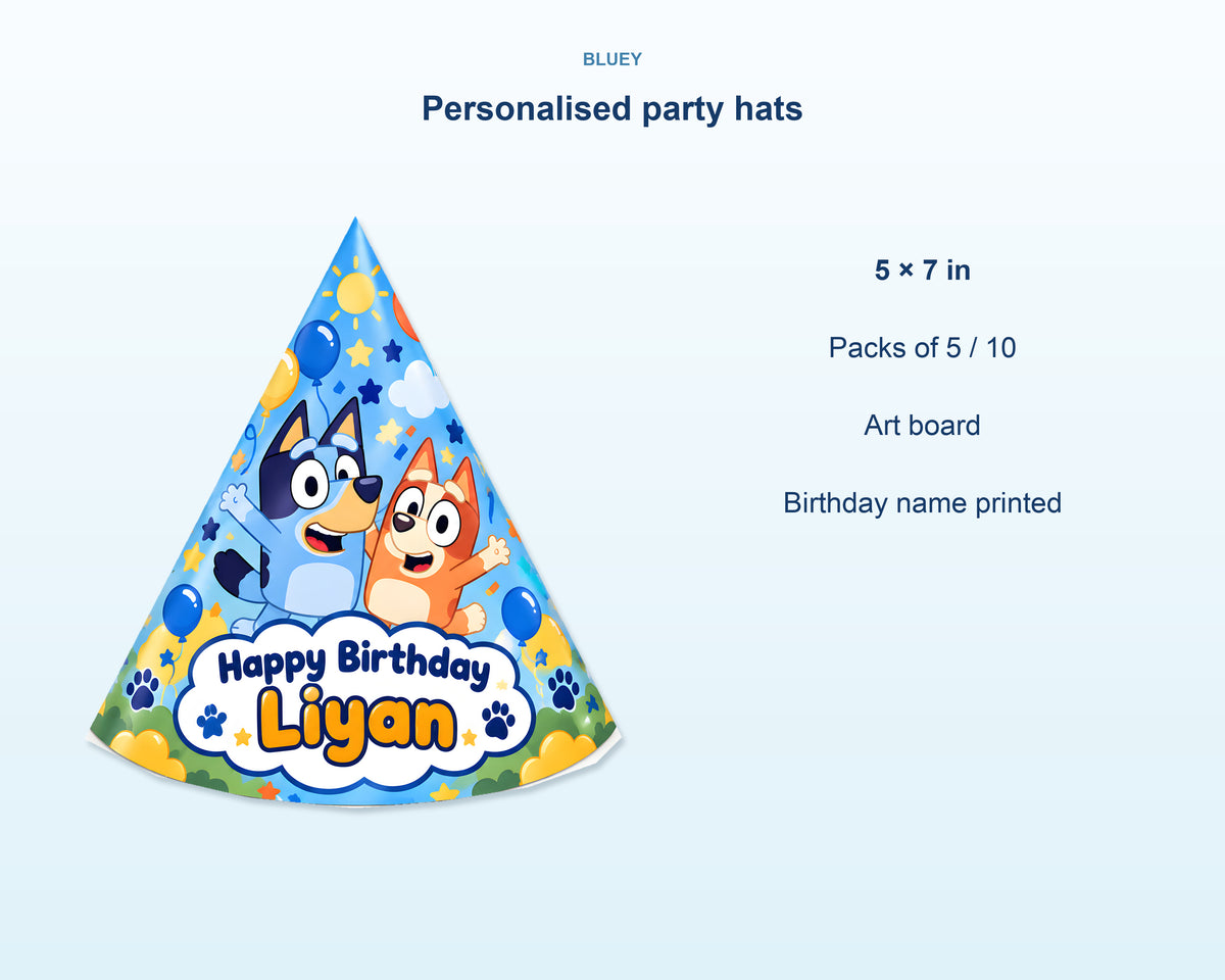 Bluey Theme Personalized Hat - product details