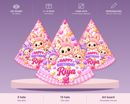 Labubu Theme Personalized Hat - product details