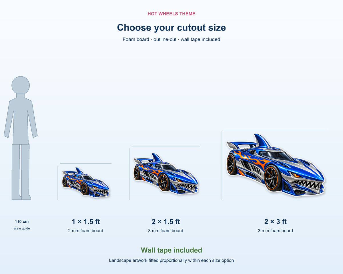 Hot Wheels Theme Cutout HWL-09 - product details