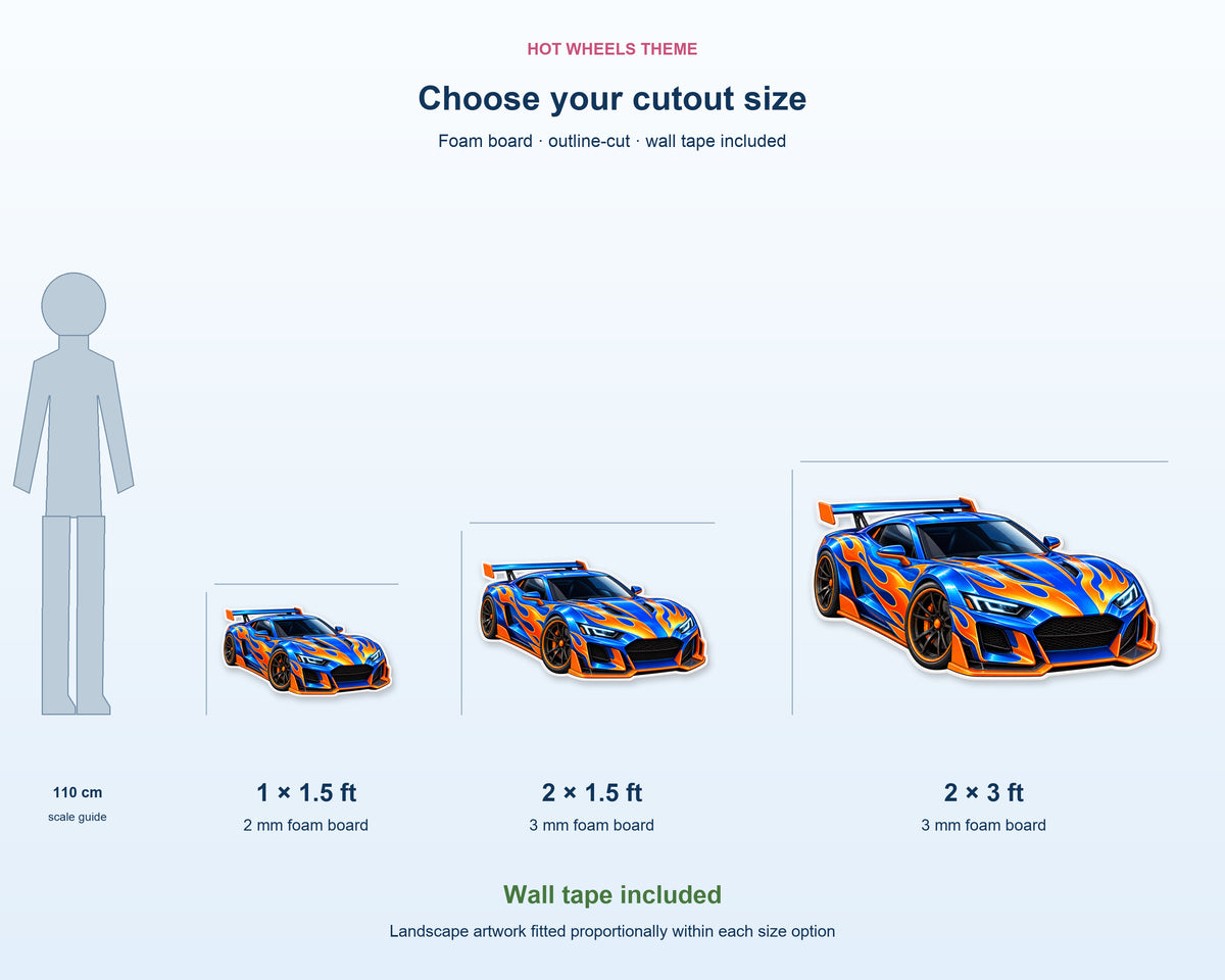 Hot Wheels Theme Cutout HWL-02 - product details