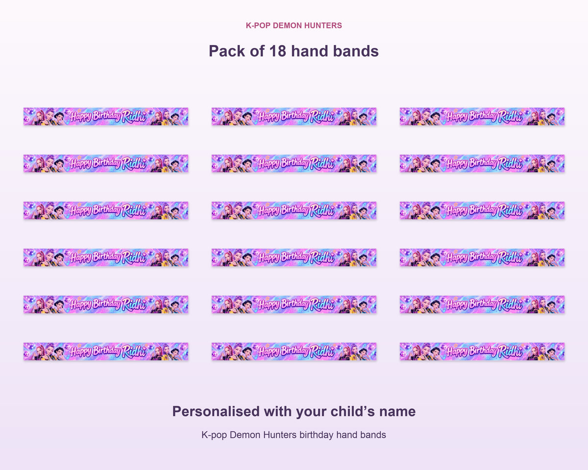K-Pop Demon Hunters Theme Hand Band - product details