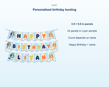 Bluey Theme Personalized Hanging - product details