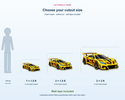 Hot Wheels Theme Cutout HWL-04 - product details